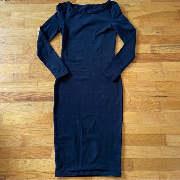 Black midi dress - Picture 2 of 2